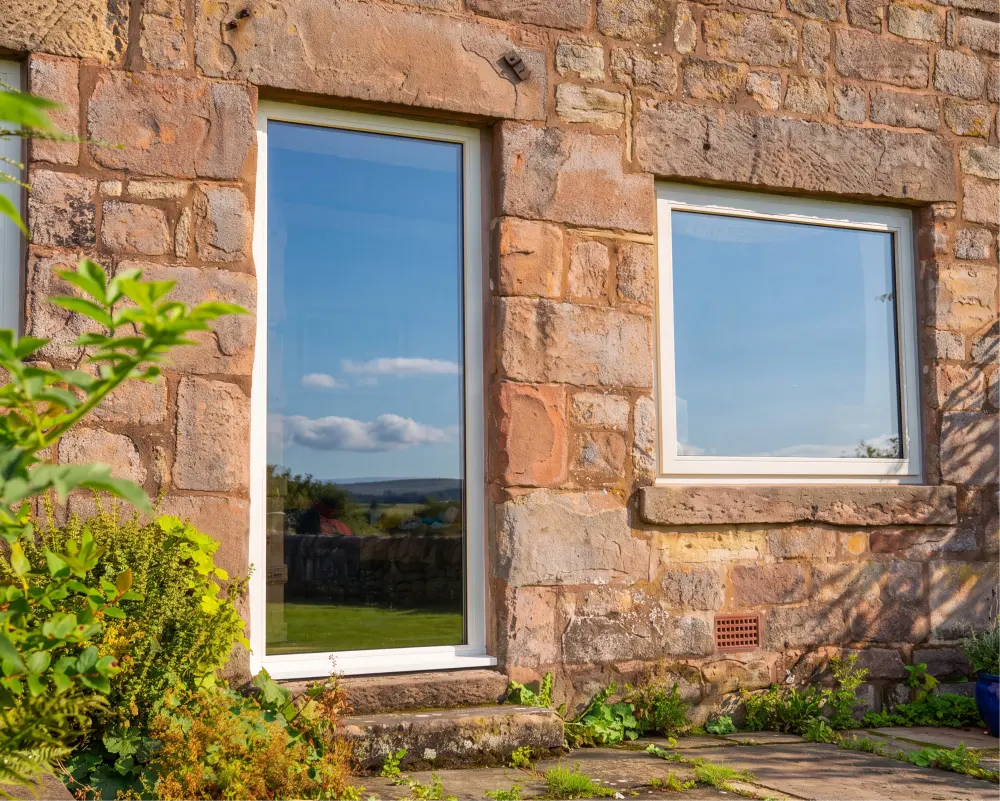 Roach House Farm Floor-to-Ceiling Fixed Picture Frame Windows