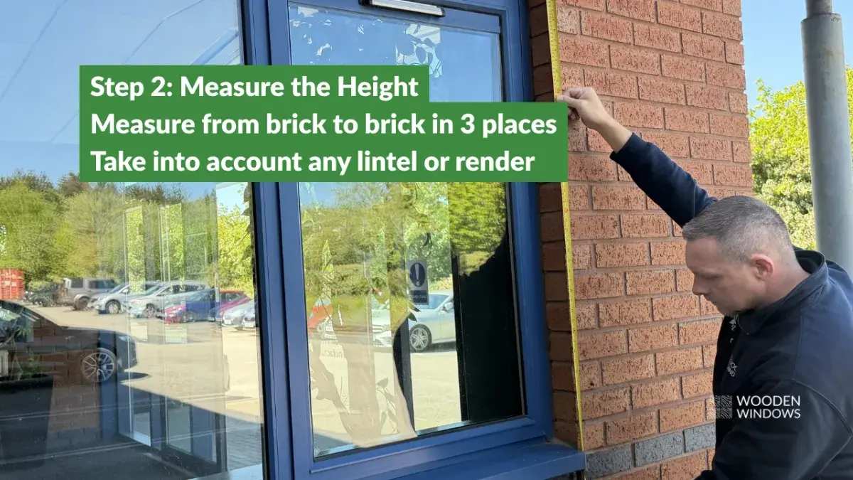Measuring the height of your window