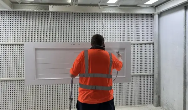 Wooden Windows factory-controlled Teknos paint facility ensures a perfect paint finish
