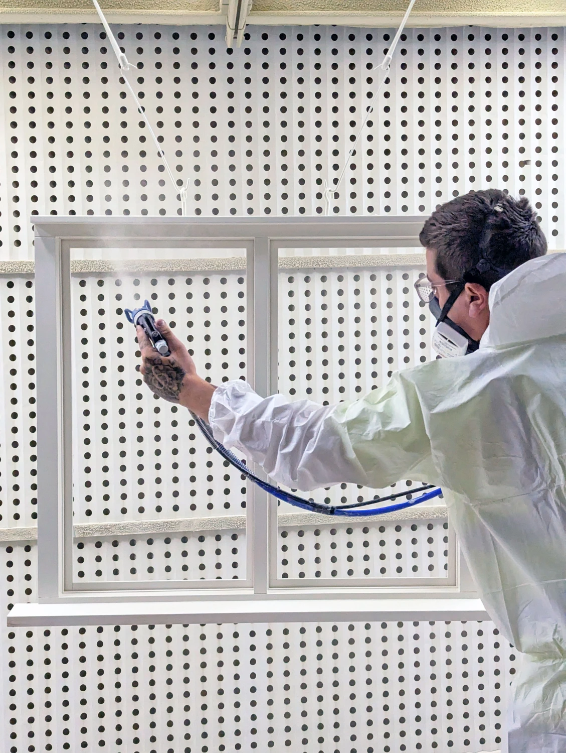 Pre-finished windows in a factory controlled environment