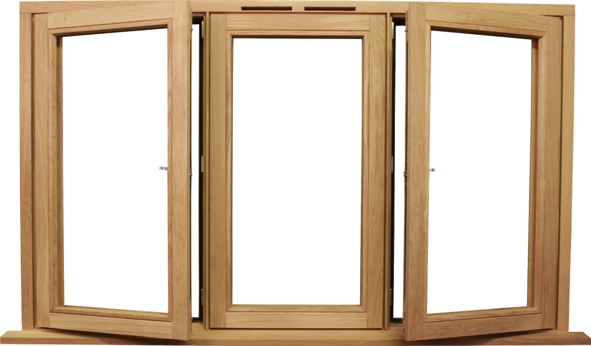 Flush Casement Windows Image White oak flush casement window (open)